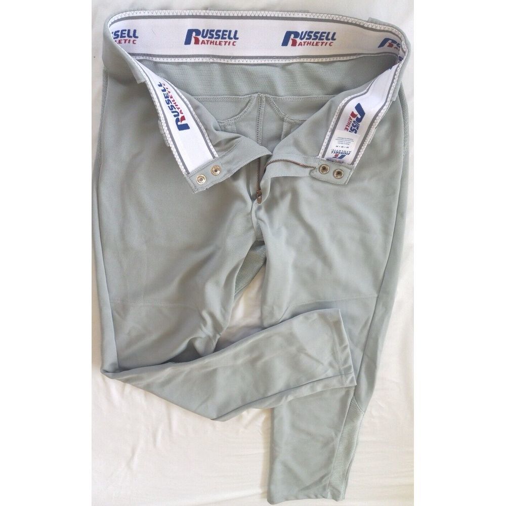 Russell Athletic Men's Sweatpants Training Size Medium Mesh Gray‎ Polyester